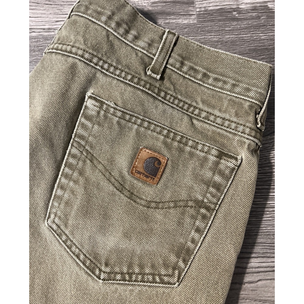 Carhartt B161 BRK Relaxed Fit Straight Canvas Work Pants, Earth Bark, Size 40x32